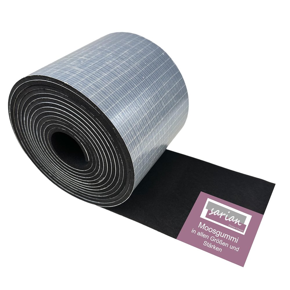 sarian Self-Adhesive EPDM Foam Rubber Sealing Tape, up to 10 m, 3–10 mm Thick