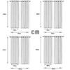 MYLFL Blackout Curtains, 2-Piece Set, Balloon Design, 140 x 160 cm view 2