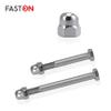 FASTON M6 x 85 Hex Bolts with High-Form Cap Nuts, A2 Stainless Steel, Partially Threaded, 2-Pack view 4