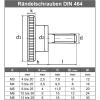 M5 x 8 mm (100 pcs.) High-Profile Knurled Thumb Screws, Stainless Steel A1, DIN 464 | AGBERG view 2