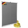 Gardinen21 Pleated Blind Without Drilling | Clamp-Fix | 110 x 130 for Doors & Windows | Sun and Privacy Protection view 1