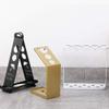 AGYH Simple Metal Umbrella Stand, Small Black-and-Gold Umbrella Holder for Home and Commercial Use, with Hooks and Drip Tray view 3