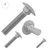 M6 x 25/25 mm A2 Stainless Steel Carriage Bolts, 100-Pack, DIN 603 view 4