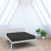 MB Home Italy Fitted Sheet, 35 cm Deep, Smoke Gray, Double view 3
