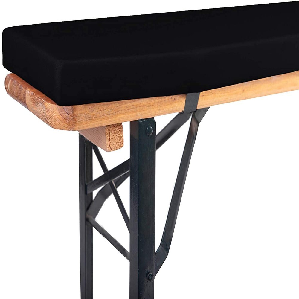 TexDeko Beer Bench Cushion Cover, 220 cm, Black