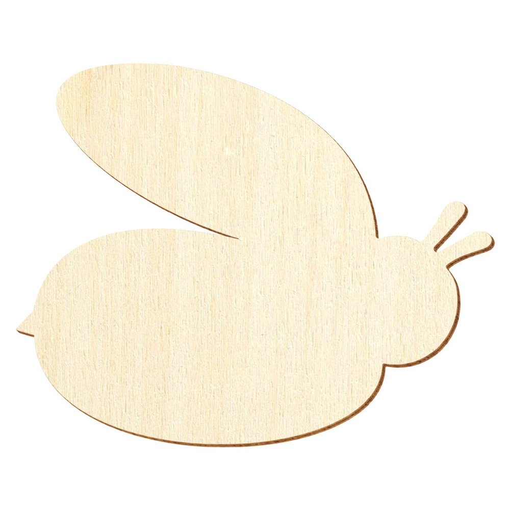 Wooden Bumblebee Craft Décor, 10-Piece Pack, 22 cm Wide