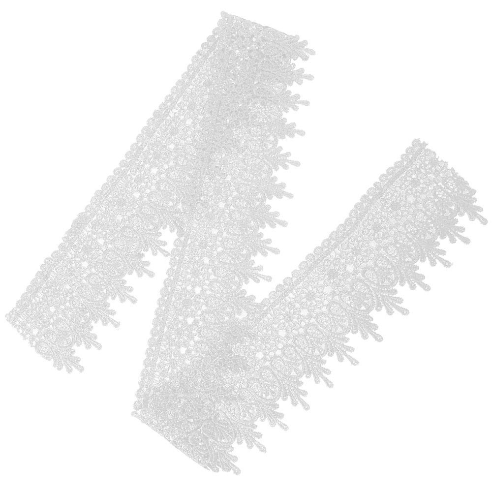 5 Yards White Lace Edging Trim Ribbon for DIY Sewing and Wedding Appliqué