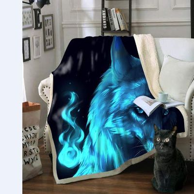 NICHIYO Horror Movie Cartoon and Animation Fleece Blanket for Adults and Children, 100% Microfiber, for Sofa Beds and Couches (17.200 × 150)