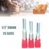 1/2-Inch Shank Tungsten Carbide Straight Router Bit, Two-Flute view 2
