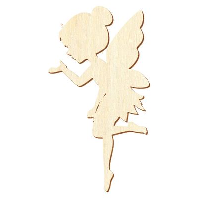 Wooden Fairy V1 – Decorative Crafting, 5–50 cm, Pack of 100, 26 cm High