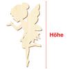 Wooden Fairy V1 – Decorative Crafting, 5–50 cm, Pack of 100, 26 cm High view 3