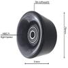 POFET 78A Longboard Wheels for Penny Soft Wheels, ABEC 9 Bearings, 70 x 51 mm, White view 4