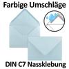 400x DIN A7 Folded Card Set, 10.5 x 7.4 cm, with DIN C7 Envelopes in Light Blue view 4
