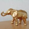 GNZM Geometric Resin Elephant Origami Sculpture, Abstract Home and Desktop Decor-A view 2