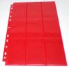 docsmagic.de 10 Red 18-Pocket Pages - Sideloading - 11-Hole - MTG PKM YGO view 3