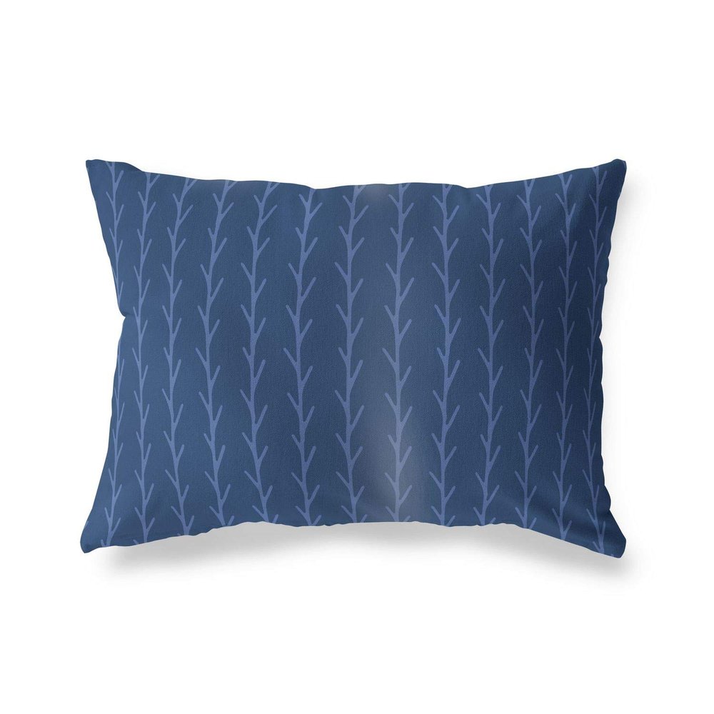 Le Jardin du Lin Pillow Cover Blue 45x60 cm