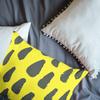 Le Jardin du Lin Pillow Cover Neon Yellow Smoke view 2