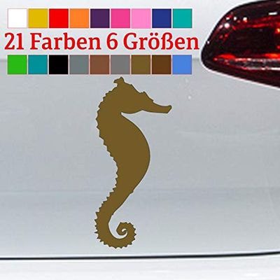 Seahorse Sticker Set – Seahorse, Sea Rat, Barnacle, Freestyle Swimmer, Baywatch, Water, 6 Sizes, 21 Colors