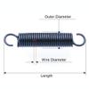 Xuulan Xianglaa Flexible Steel Extension Springs, 5 Pieces, with Hooks, 1 mm Wire, 1 × 10 × 25 mm view 2