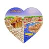3D Heart-Shaped Refrigerator Magnet, Crete, Greece view 1