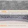 Geling Chenille Round Bath Mat, Non-Slip Shaggy Microfiber, Water-Absorbent, Machine-Washable, Camel, 120 cm view 4