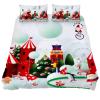 Eslifey Winter Wonderland Christmas Penguins 3-Piece Bedding Set with Duvet Cover and 2 Pillowcases view 1