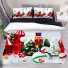 Eslifey Winter Wonderland Christmas Penguins 3-Piece Bedding Set with Duvet Cover and 2 Pillowcases view 2