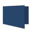 75 Dark Blue A7 Landscape Folded Cards, 240 gsm, Blank view 1