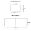 75 Dark Blue A7 Landscape Folded Cards, 240 gsm, Blank view 3