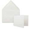 1000-Piece DIN A7 Card and C7 Envelope Set, Light Gray view 1