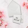 1000-Piece DIN A7 Card and C7 Envelope Set, Light Gray view 2
