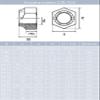M6 Stainless Steel A2 Castle Nuts, 20-Pack | DIN 935 by MESAROS view 2