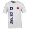 FanShirts4u Men's Fan Shirt Jersey - Costa Rica - T-Shirt with Custom Name & Number, World Cup (3XL, Costa Rica/White) view 1