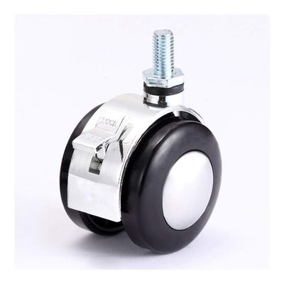 Xuulan Xianglaa 2-Inch 360° Swivel Caster, Aluminum Furniture Wheel with Brake (Screw)