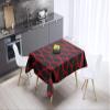 Le Jardin du Lin Tablecloth, Red and Black, 140 x 140 cm view 1