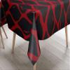 Le Jardin du Lin Tablecloth, Red and Black, 140 x 140 cm view 2