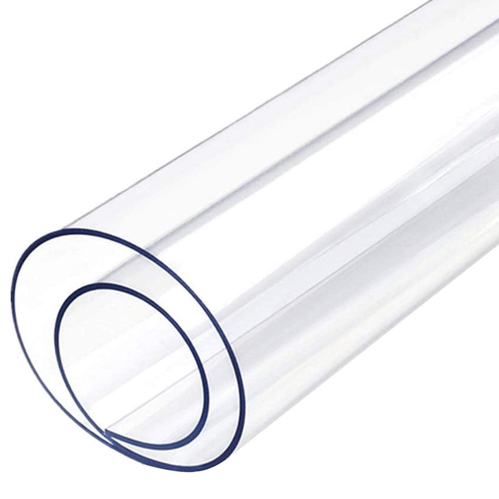 WUZMING 2 mm Clear PVC Chair Mat for Hard Floors, 100 x 100 cm