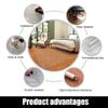 WUZMING 2 mm Clear PVC Chair Mat for Hard Floors, 100 x 100 cm view 4