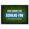 trendaffe “Here Lives a Schalke Fan” Soccer Doormat with Grass Motif view 1