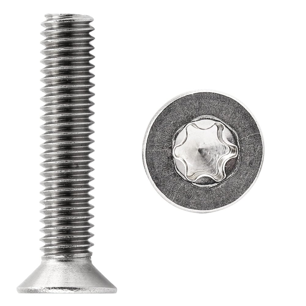 FASTON M4 x 40 Countersunk Screws, TX T20, DIN 965, A2/V2A Stainless Steel, 30-Pack