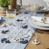 Maritime Scatter Decorations, Anchors, Blue and White, 4 cm, 12-Piece Set view 2