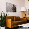 BilderKing Christmas Pinecone Canvas Wall Art, 50 x 50 cm, Stretched on a 2 cm Wood Frame view 4