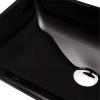 BEDSETS Tempered Glass Countertop Bathroom Sink, Round, 45 x 30 x 12 cm view 2