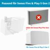 notiela Wall Mount for Sonos Five & Play:5 Gen 2 Speakers, Tilting & Swiveling, Adjustable, White view 2