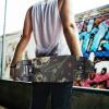Mnsruu Punk Skulls Skateboard Grip Tape for Longboards view 4