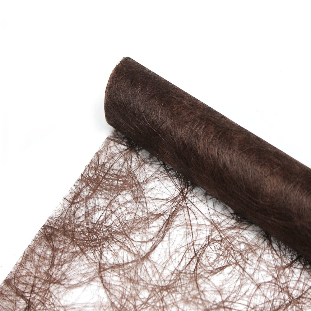JULANO Original Sizoweb Table Runner for Decoration (30 cm, 1 m, Dark Brown)