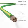 AUPROTEC 1 m Automotive Wire, 4.0 mm² FLRY-B Cable, Green-Yellow view 4