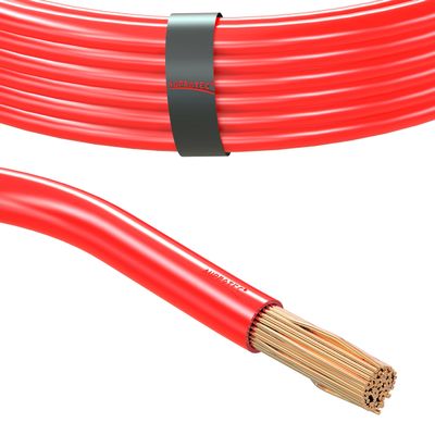 AUPROTEC 50 m Automotive Wire 16 mm² FLY Power Cable, Red, Coil