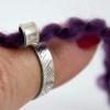 BAULMD Adjustable Knitting Ring with Finger Knitting Set, Silver view 4