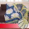 RFDFG Nordic Geometric Sofa/Armchair Throw, Double-Sided Jacquard Knit Blanket, Manta, White Flower, 130 x 180 cm view 1